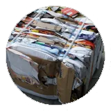Balas de papel y cartón prensado